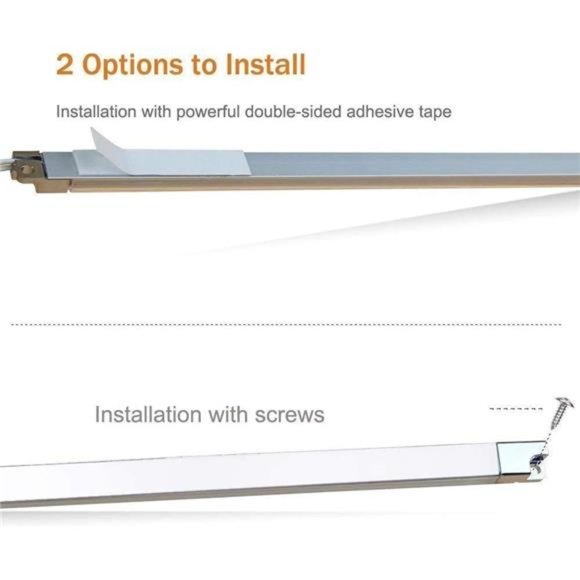 LED Display Lights,(4)Strip Light Bars for Display Case Shelf Showcase Bookshelf - Picture 5 of 6